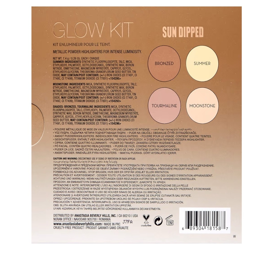 NIB Anastasia Beverly Hills Glow Kit - Sun Dipped - Picture 2 of 6